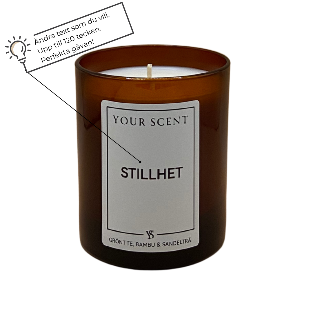 Doftljus Stillhet – grönt te, bambu & sandelträ