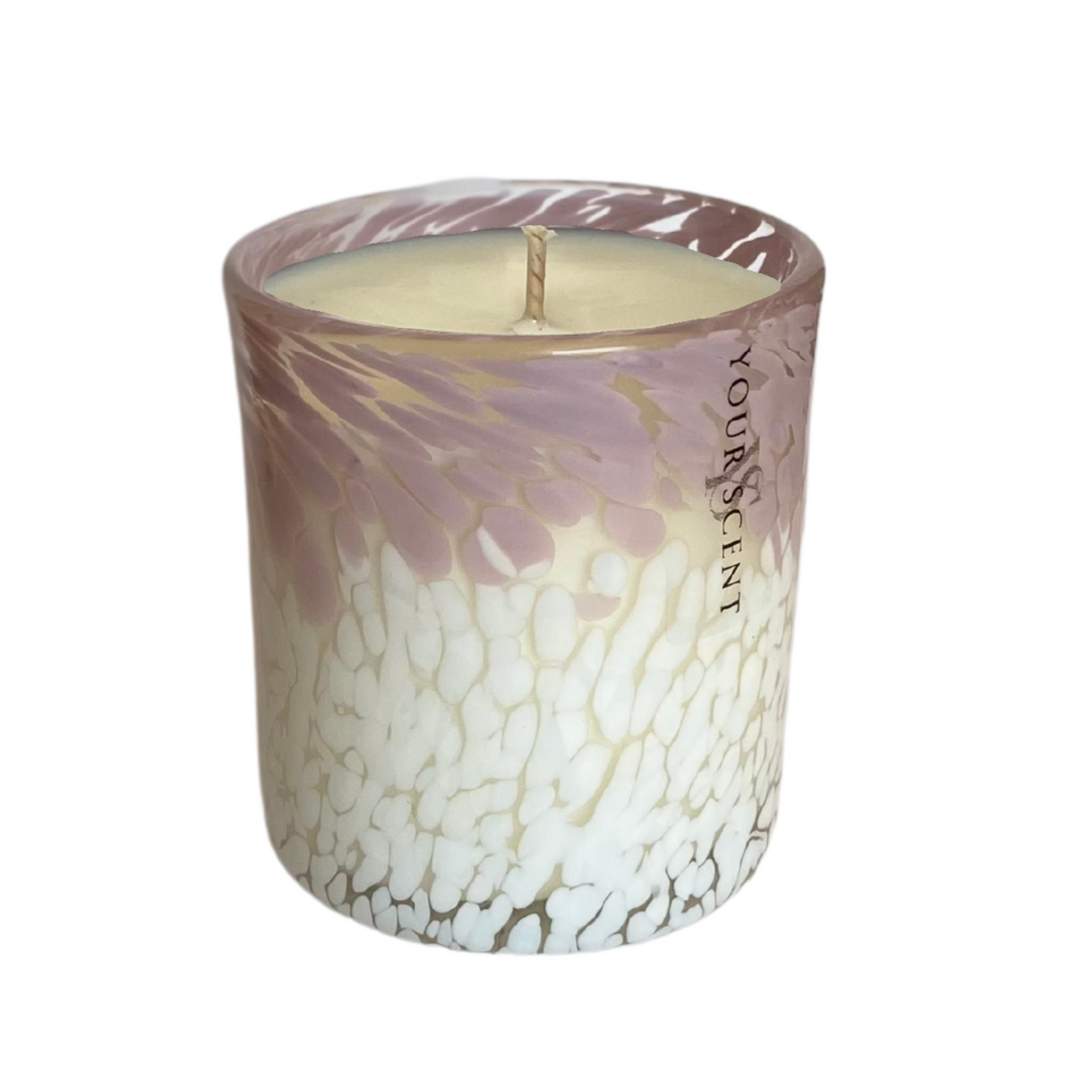 Personligt Doftljus, Rosa/vit