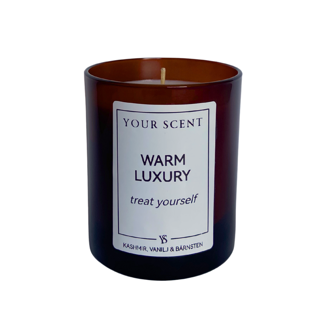 Doftljus Warm Luxury - Kashmir, vanilj & bärnsten