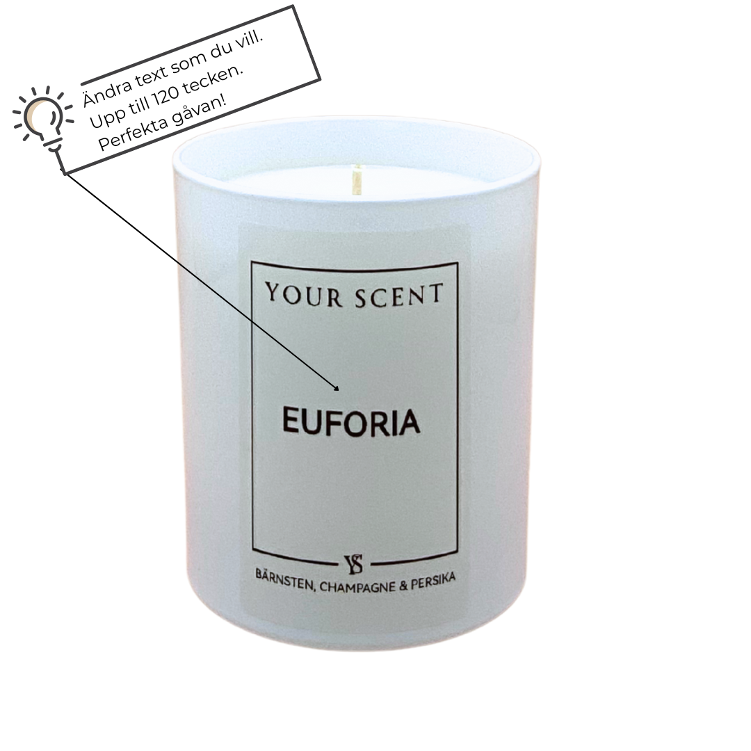 Doftljus Euforia – bärnsten, champagne & persika