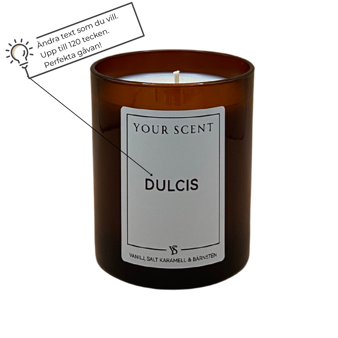 Doftljus Dulcis - vanilj, salt karamell & bärnsten